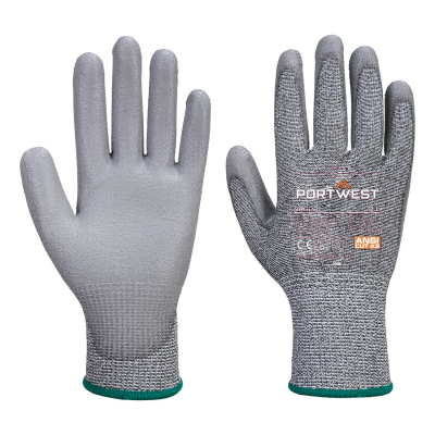 Cut 5 PU Palm Glove Grey Size Med
