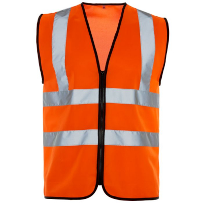 HI VIZ ZIPPED WAISTCOAT